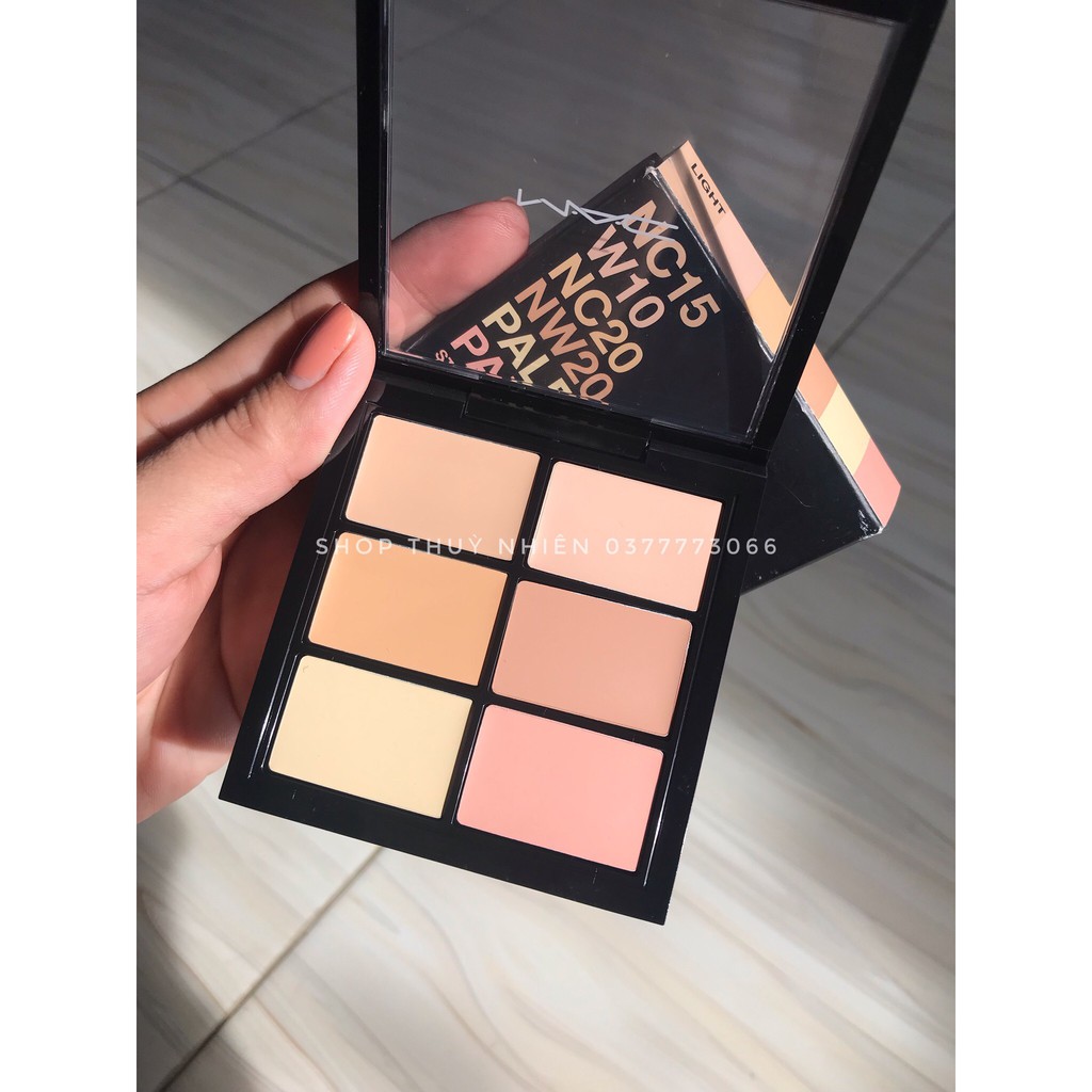 Bảng Kem Che Khuyết Điểm 6 ô M.A.C Pro Conceal and Correct Palette tone Light