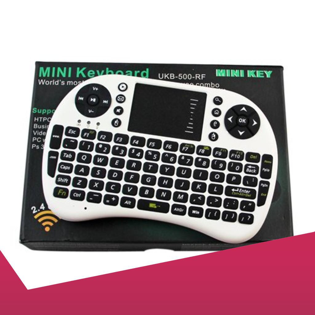 GIA BAT NGO  BÀN PHÍM KIÊM CHUỘT KHÔNG DÂY MINI UKB 500-RF CÓ LED HOT | BigBuy360 - bigbuy360.vn