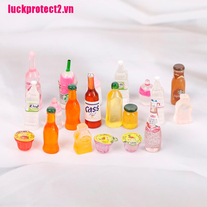 Bộ 10 Mô Hình Bình Nước Mini Bằng Nhựa Resin Trang Trí Nhà Búp Bê