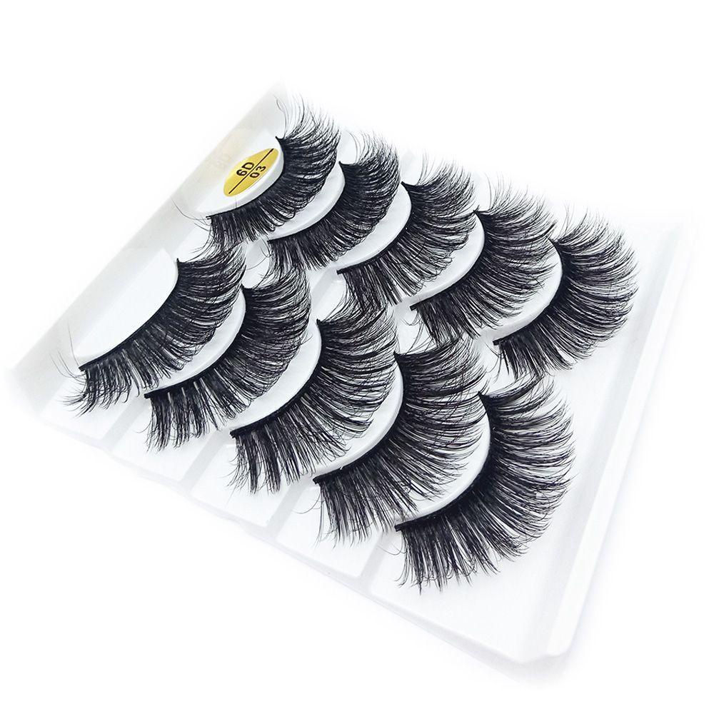 Set 5 Cặp Lông Mi Giả 6D Dài Tự Nhiên MIH SKONHED