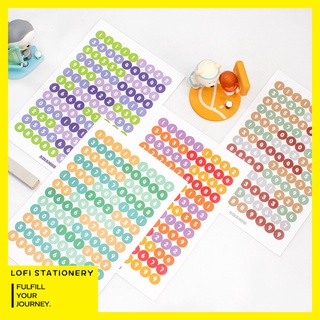 1 Tấm Sticker In Chữ Cái Tiếng Anh Màu Kẹo Trang Trí Sổ Tay