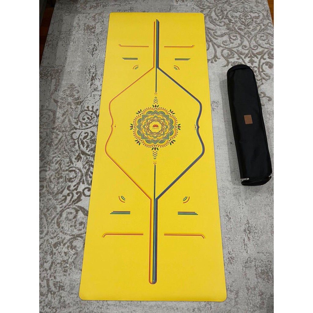 Thảm cao tự nhiên họa tiết cầu vồng LOUIS - Thư viện Yoga -  Kích thước 183cm x 68cm x 4,2mm