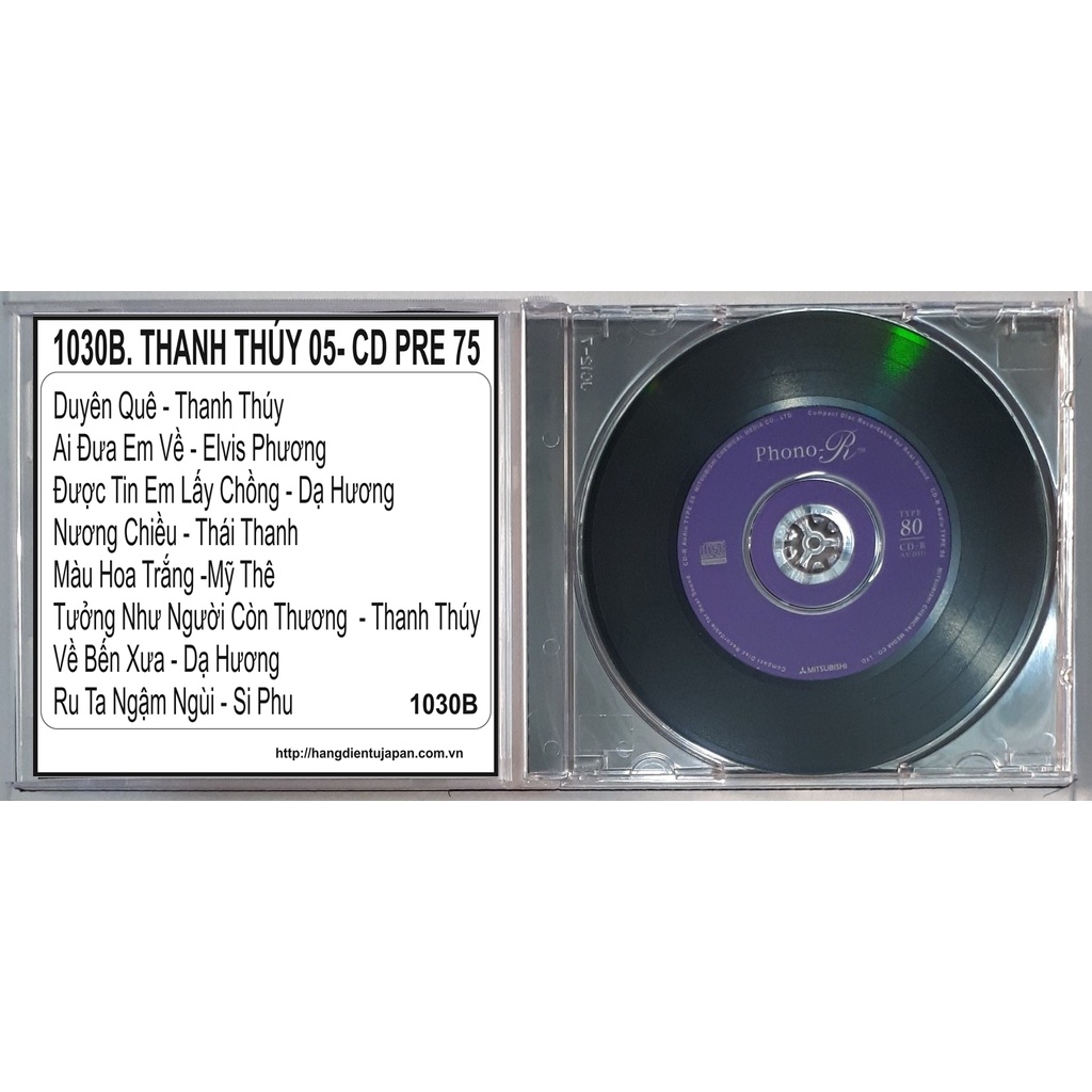 BỘ 4 CD THANH THÚY - CD PRE 75 ( 1030A - 1031B )