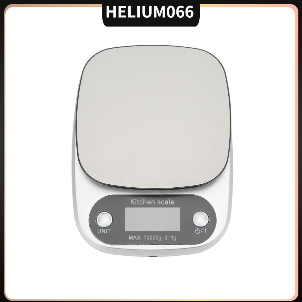 Helium066 Kitchen Food Scale High Accuracy Fast Cleaning LED Screen Blue Backlight for Baking Cooking