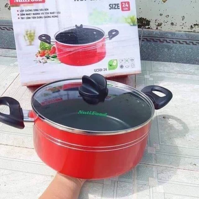 Nồi chống dính Green Cook 24cm&lt;br&gt;Hàng km Nutifood