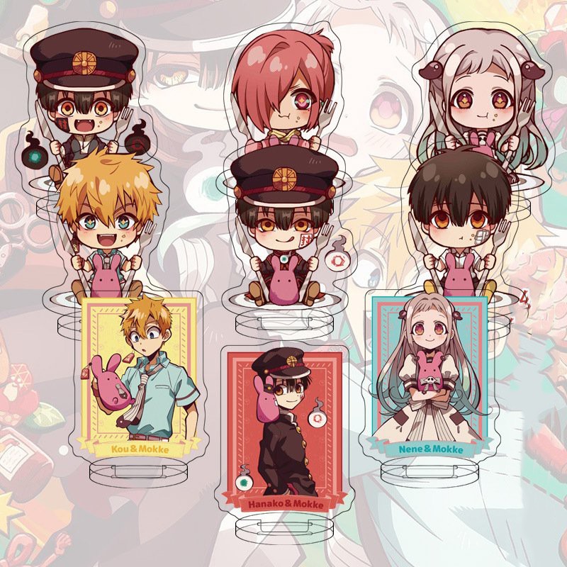 Mô hình standee JIBAKU SHOUNEN HANAKO-KUN mica trong acrylic anime chibi trang trí trưng bày