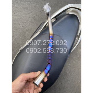 Cổ pô titan xịn lên màu sẵn phi 27mm x 1,5mm gắn pô zin dành cho nvx 125-155