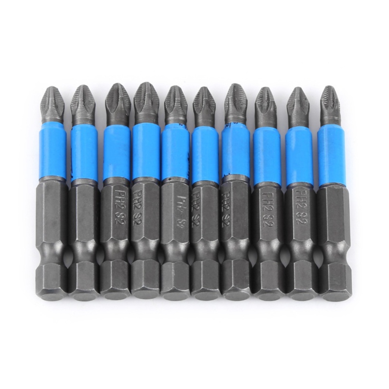 Set 10 Mũi Khoan PH2 Phillips Cao Cấp Chuyên Dụng Bits