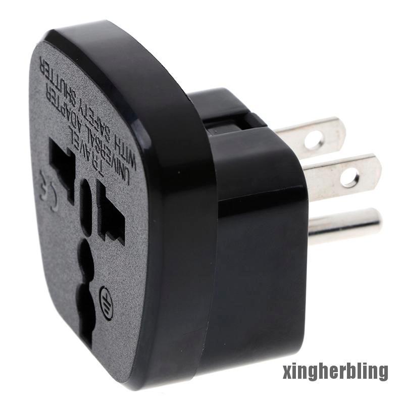 XBVN Universal EU UK AU to US USA Canada AC travel power plug adapter converter