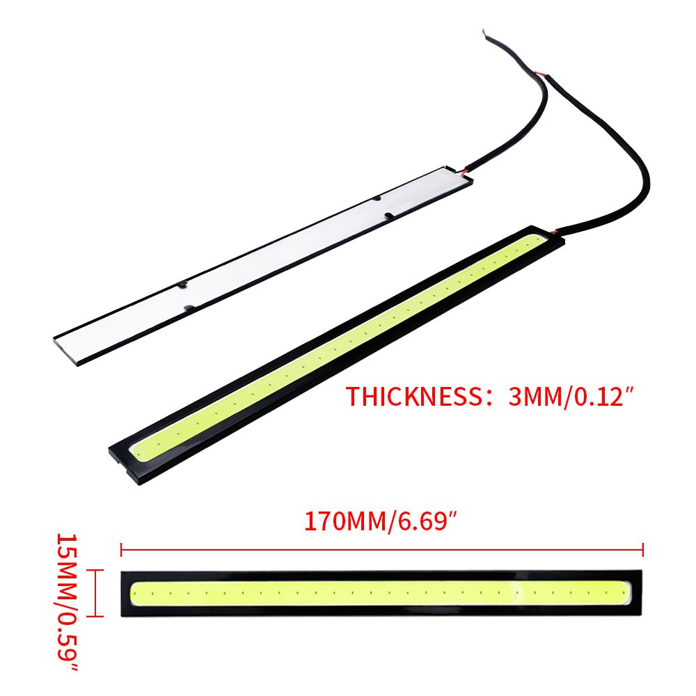 1 đèn LED DRL 17CM chống thấm nước, chống sương mù cho xe hơi