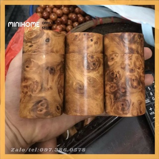 LỌ ĐỰNG TĂM GỖ NU HUYẾT LONG - HŨ ĐỰNG TĂM GỖ NU HUYẾT LONG
