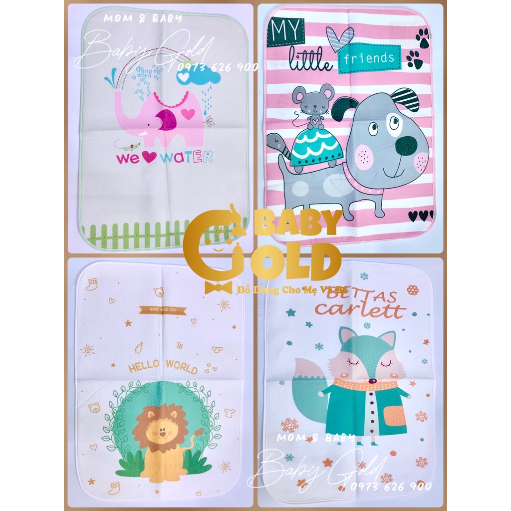 🚼 LÓT CHỐNG THẤM 4D - TRẢI GIƯỜNG, NÔI, CỦI CHO BÉ MẪU MỚI😍