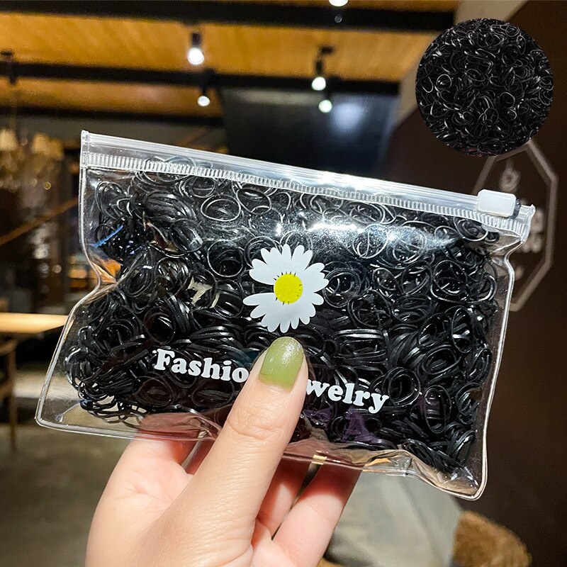 MVP443 Set 1000 Dây Thun Buộc Tóc Nhiều Màu Sắc