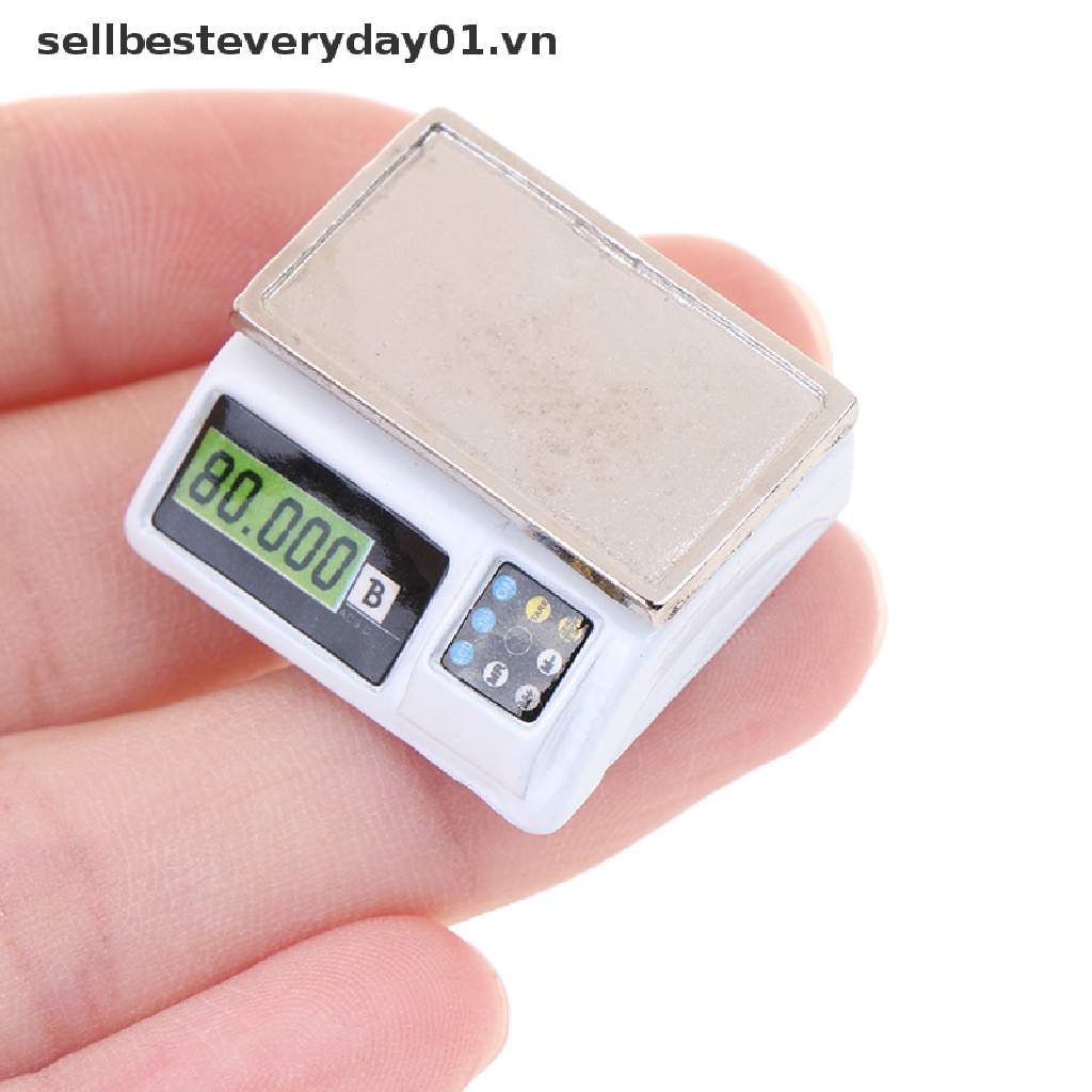 Cân Điện Tử Mini Tỉ Lệ 1: 12 Trang Trí Nhà Búp Bê