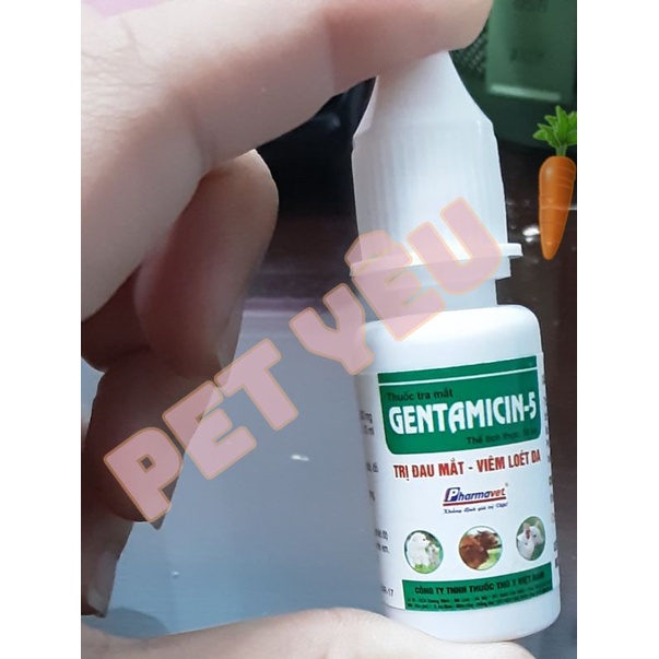 Nhỏ mắt (10ml) dùng cho v iêm mắt vi êm.da ở thỏ bọ thú cưng