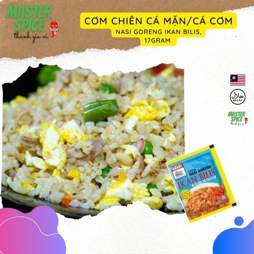 Gói gia vị Cơm chiên cá mặn/cá cơm Khối lượng 17g