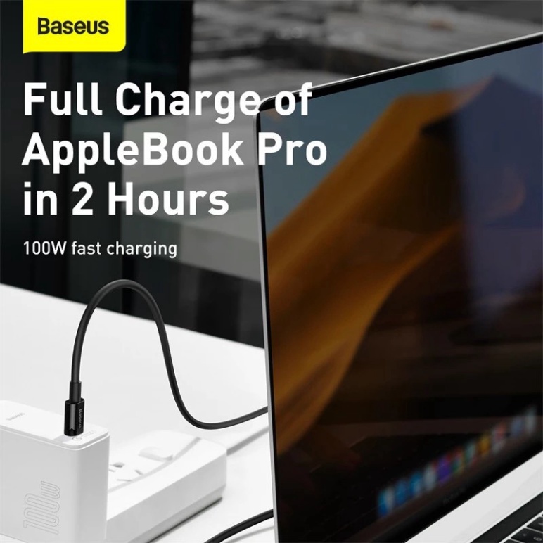 Cáp Sạc Nhanh Baseus Chuẩn 4.0 USB C Sang USB Type C 100W Cho MacBook Pro iPad Samsung Xiaomi mi 10