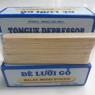 Que đè lưỡi bằng gỗ hộp 100 que
