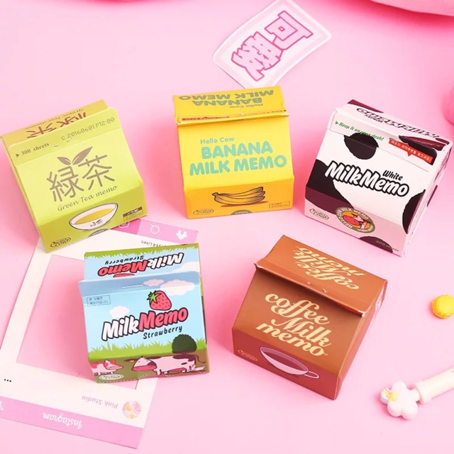 Giấy nhớ hộp sữa