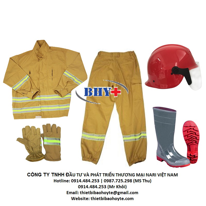 BỘ TRANG PHỤC CHỮA CHÁY TT48 GỒM 5 MÓN - QUẦN ÁO PCCC