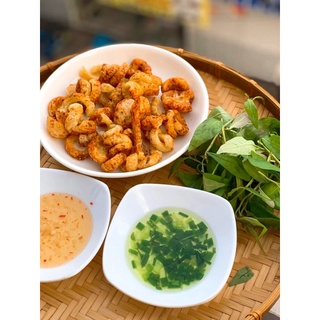 Da heo giòn sốt mắm hành
