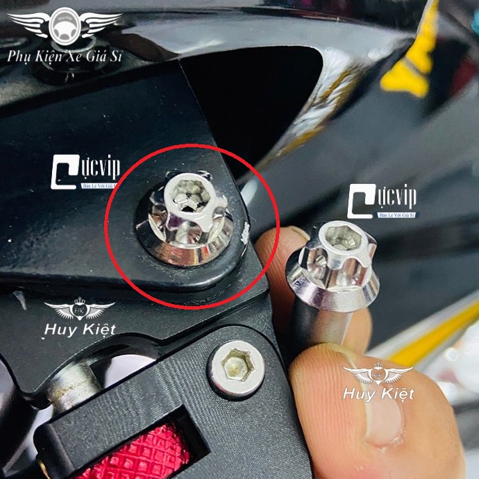 [Sale Khủng] Ốc Tay Thắng Zin Salaya Inox 304 Gắn Wa,Dream,Fu,Si,Raider,Satria,Ex 135 - 150,Win,Win V2,V3 (1con) 5067