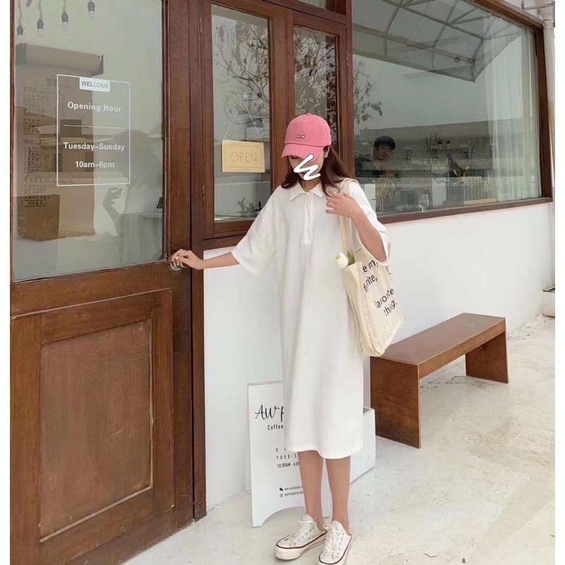 Váy thun cổ polo dáng dài V427 SUSTORE