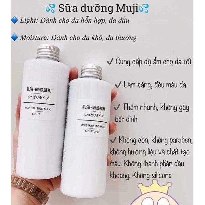 Sữa dưỡng Muji Moisturising Milk 200ml