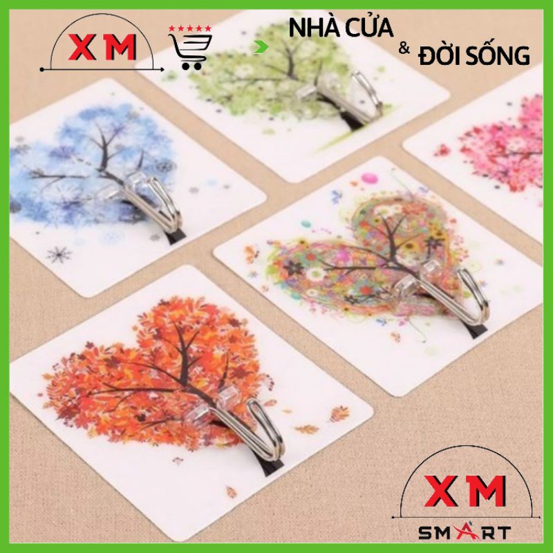 Móc dán tường họa tiết 3d siêu chịu lực