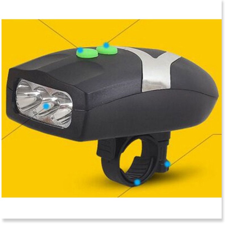 Đèn chiếu sáng - Xả Kho - Đèn led chiếu sáng dành cho xe đạp có 4 chế độ và âm thanh chuyên biệt