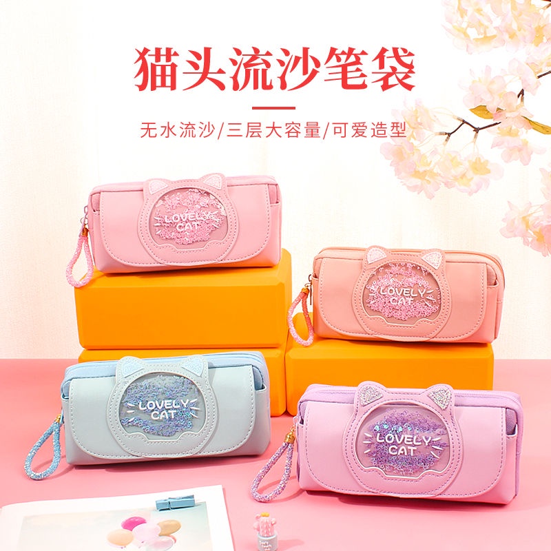 Hộp Bút Sức Chứa Lớn Họa Tiết Đáng Yêu Phong Cách Hàn Quốc Cho Nữ Ốp
