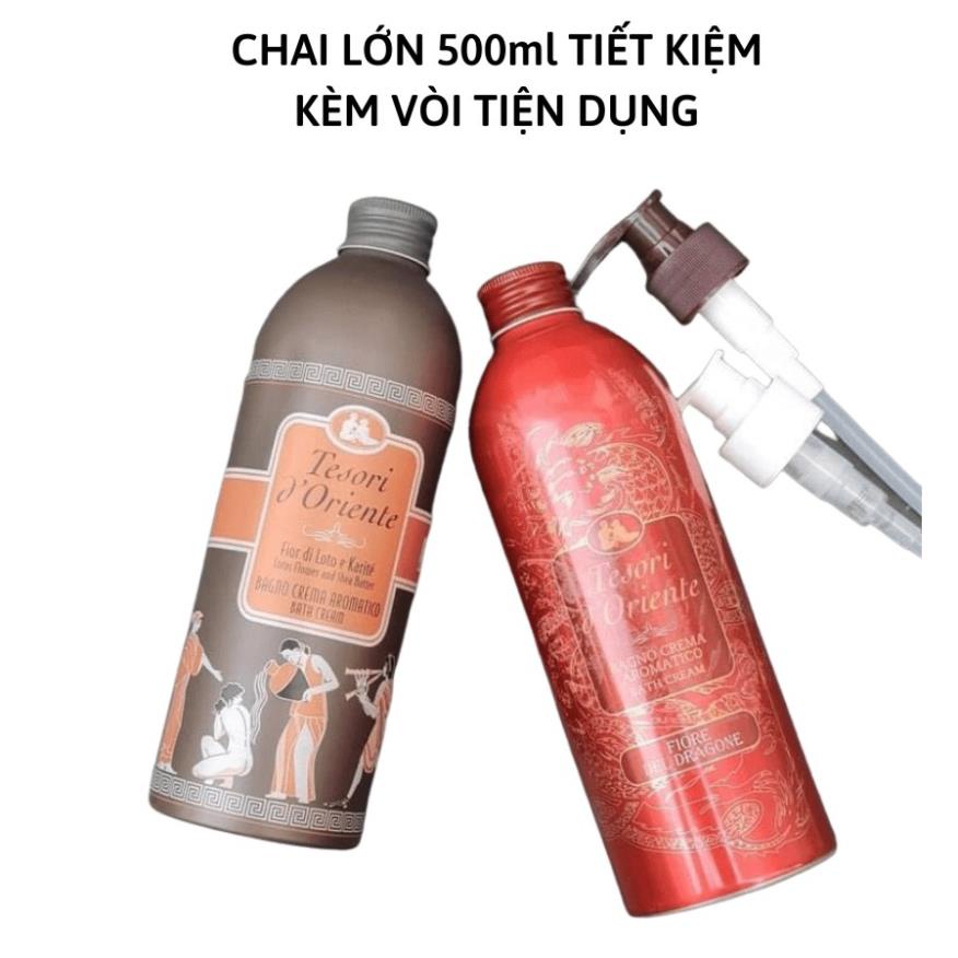 Sữa Tắm Nước Hoa Quyến Rũ Sữa Tắm Tesori Hương Hoa Sen Trắng Da 500ml