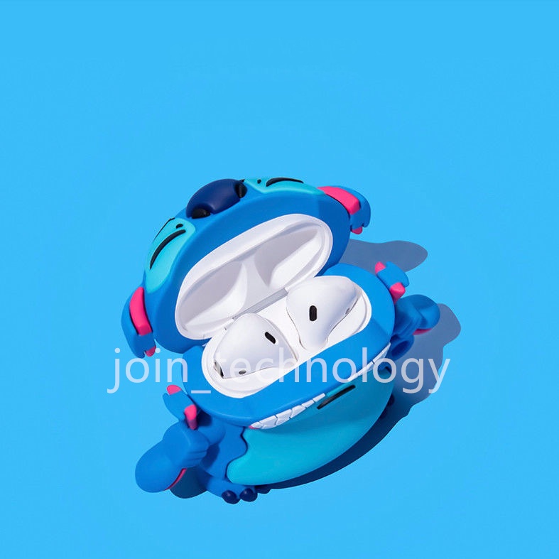 Vỏ bảo vệ hộp sạc tai nghe Airpods 1 2 3 Pro bằng silicon mềm họa tiết hoạt hình dễ thương 2021