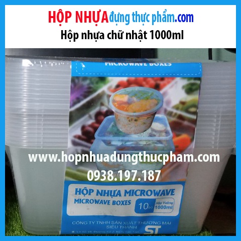 Bộ 10 cái hộp nhựa chữ nhật, tròn cao cấp  đựng kim chi,rau câu, chân gà xả tắc, slim, pate, hải sản