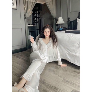 Đồ ngủ lụa satin sang trọng mặc nhà