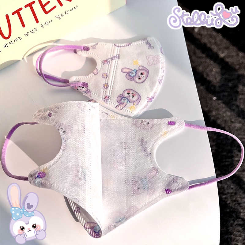 Khẩu Trang In Hoạt Hình Stella Lou 3D Dễ Thương Dành Cho Nữ 3 Lay Sự Bảo Vệ