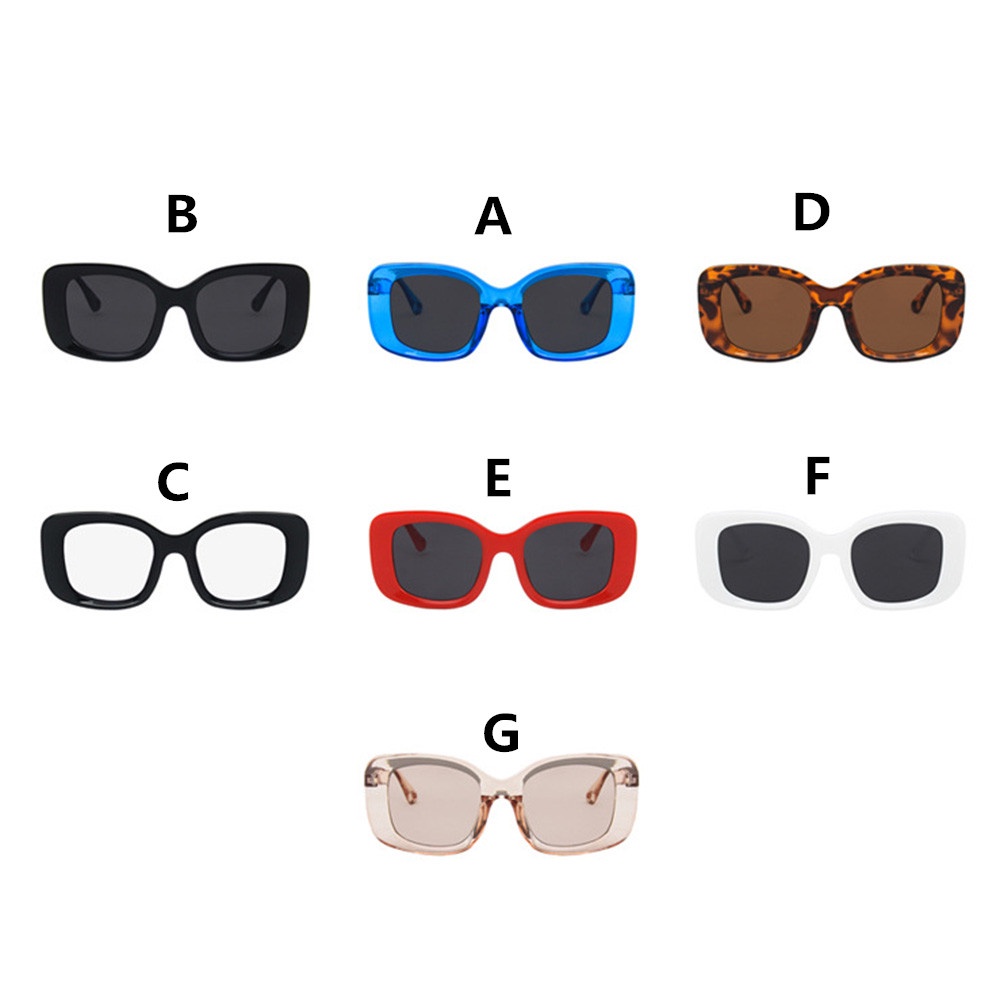 Kính Mát Tròng Vuông Gọng Lớn Trong Suốt Chống Tia UV400 Phong Cách Cổ Điển Thời Trang Cho Nam Và Nữ