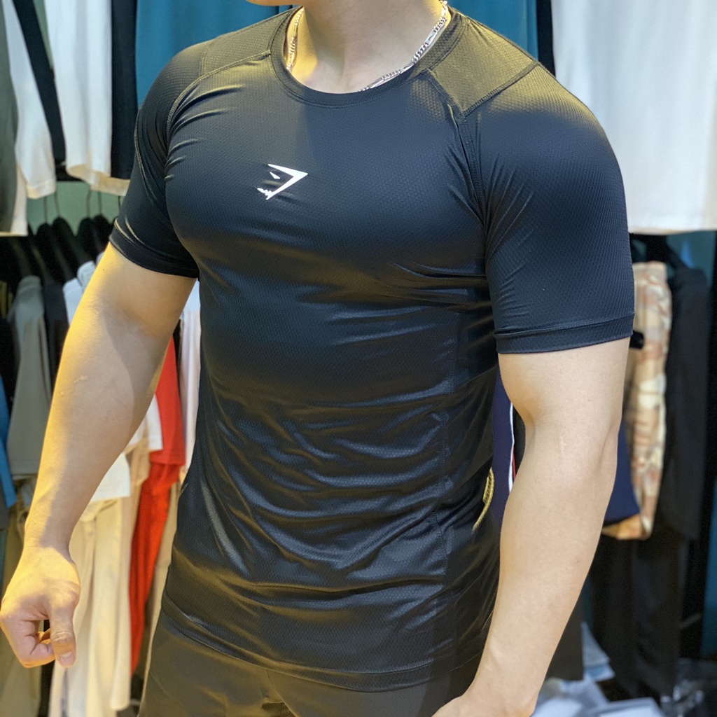 Áo Cộc Tay Gymshark Apex Chất Thun Lạnh Cao Cấp Co Giãn 4 Chiều,Thấm Hút Mồ Hôi