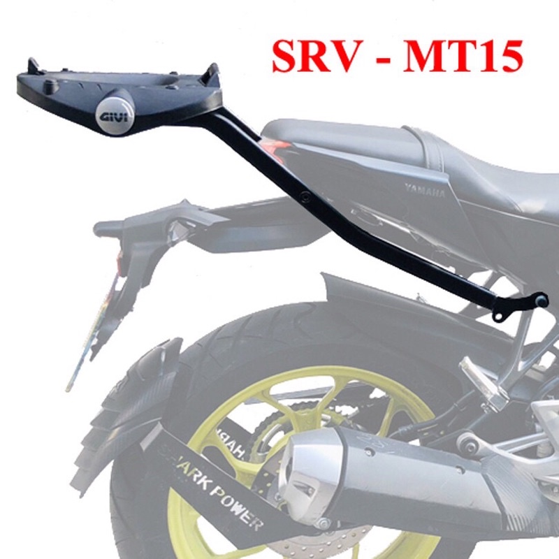 BAGA GIVI SRV ĐẶC BIỆT BAO GỒM ĐẾ CHO XE YAMAHA R25 2015 - SRV-MT15