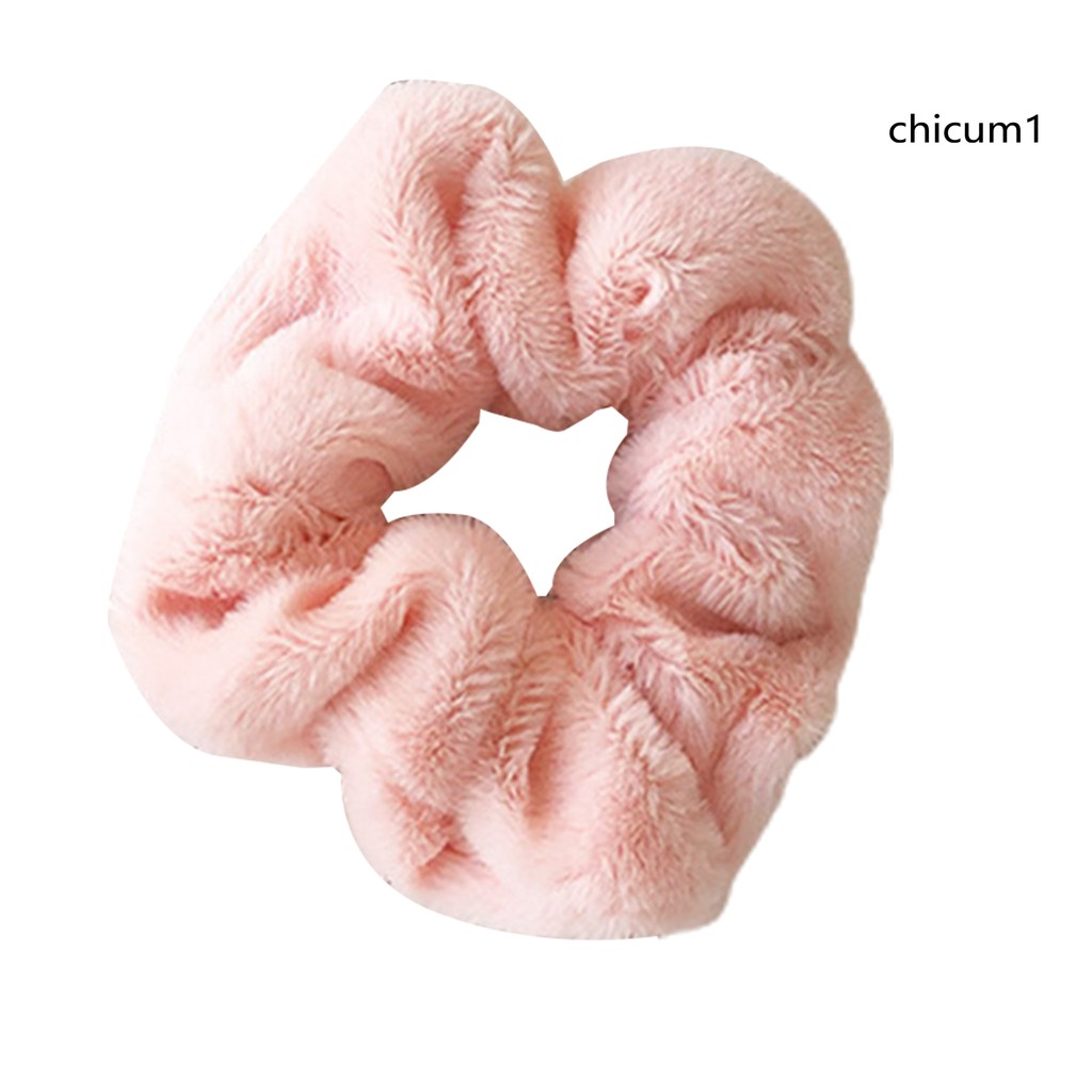 Dây Buộc Tóc Phối Lông Mềm Mại Cho Nữ