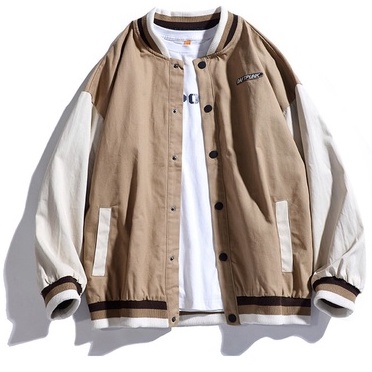Áo khoác bomber unisex,Áo khoác bóng chày chất kaki oversized trẻ trung năng động,Rondostore