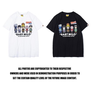 Áo thun cotton tay ngắn in hình BAPE thời trang