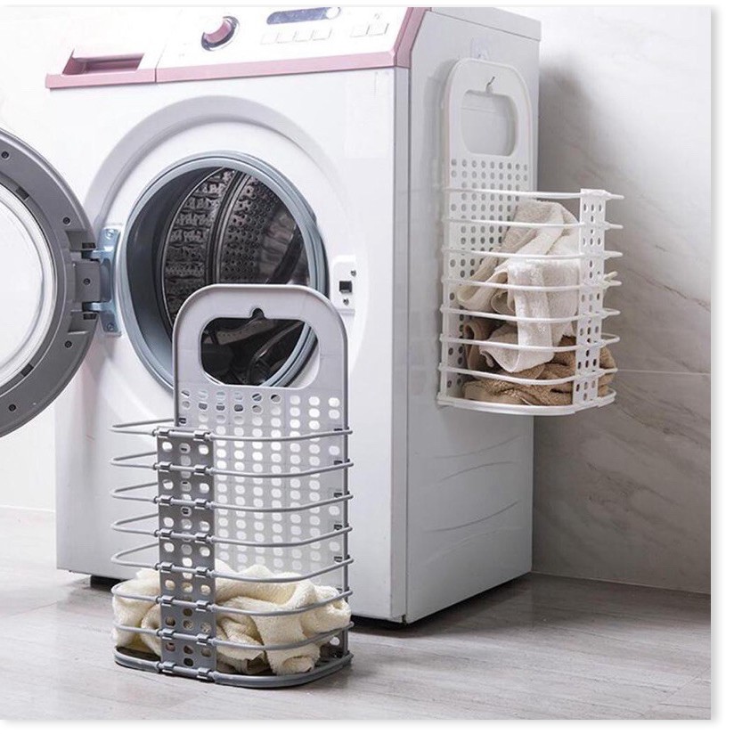 [LOẠI 1]☘️Giỏ đựng quần áo trước khi giặt treo tường thiết kế thông minh có thể gấp gọn tiện lợi