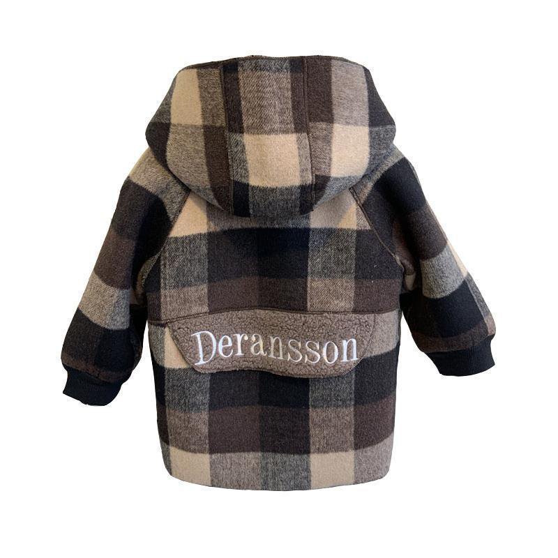 Children's Warm Wool Coat New Children Thick Velvet Jacket