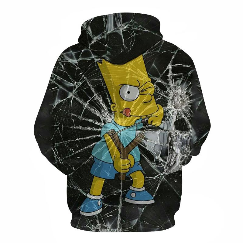 Áo khoác nam hoạt hình in 3D Hoodies Simpson Đồ họa Hoodie Áo thời trang Chất lượng cao Áo pull mùa thu Harajuku Áo khoác nam quần áo