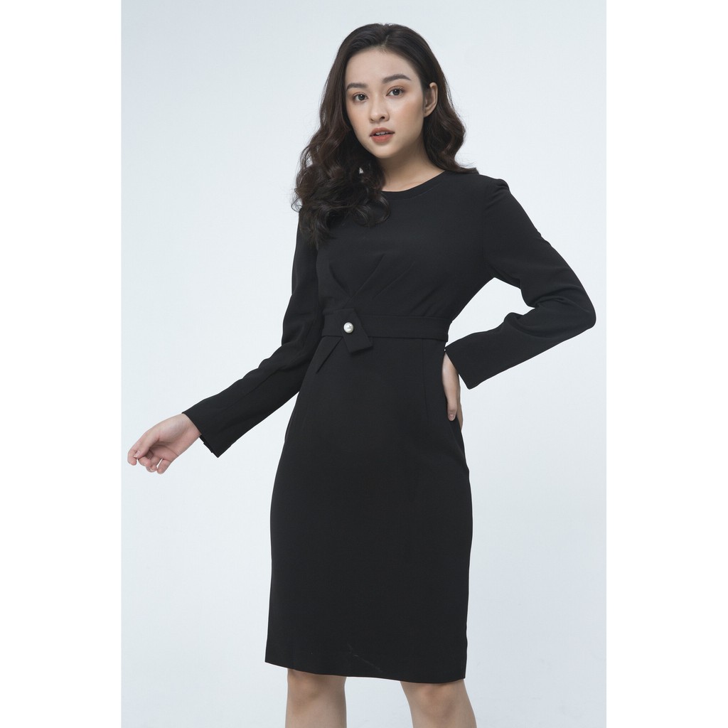 Đầm 2 lớp dài tay thiết kế IVY moda MS 49M2680