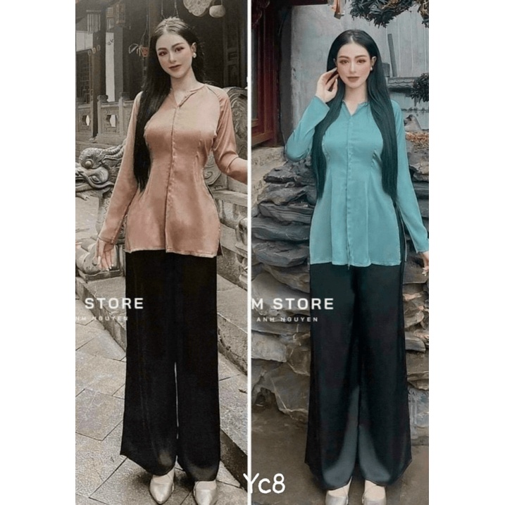 SÉT BỘ BÀ BA ĐŨI ĐI CHÙA LỊCH THIỆP SANG TRỌNG KÍN ĐÁO UP
