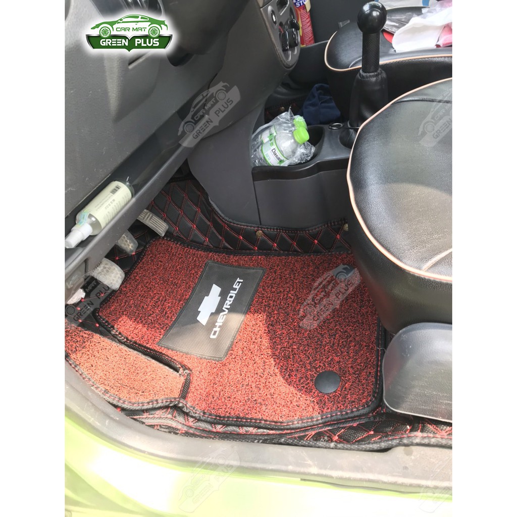 Thảm lót sàn ô tô 6D Chevrolet Spark chống nước, không mùi, phủ kín 90% sàn xe
