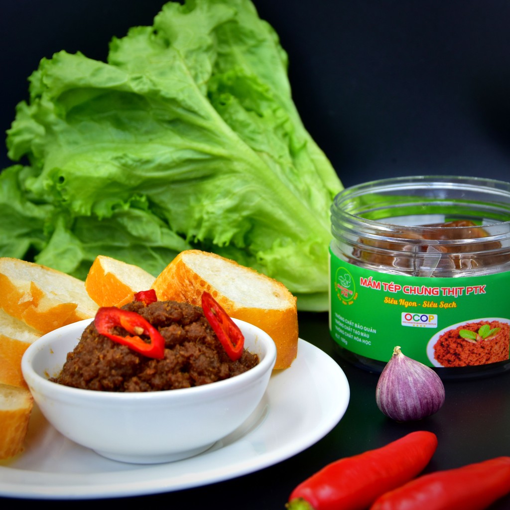 Mắm tép chưng thịt PTK 180gram ⭐nguyên liệu tươi ngon_ thịt heo đạt chứng nhận VIETGAP⭐ | BigBuy360 - bigbuy360.vn