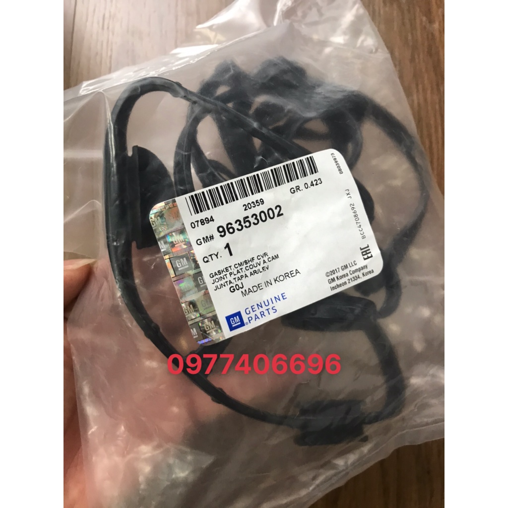 Gioăng nắp giàn cò xịn GM chính hãng Nubira/ Lacetti 1.6/Cruze 1.6 - Mã phụ tùng 96353002